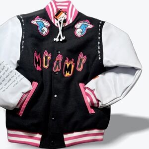 Brand X Reapers Of South Beach Miami Wool Varsity Jacket Hype Streetwear Large